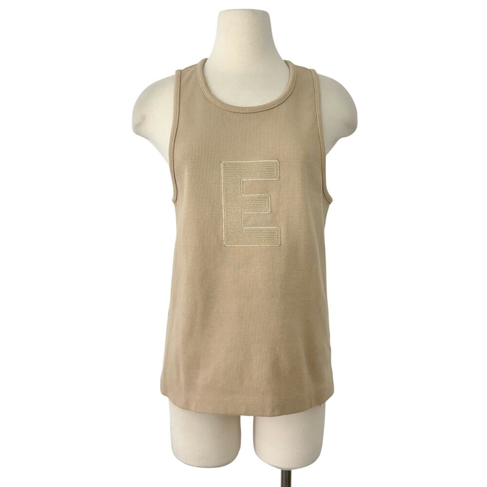 Fear of God Essentials Waffle Knit Tank Top Tan M